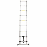 2_6m Aluminum Telescopic Ladder With Stabilize Bar